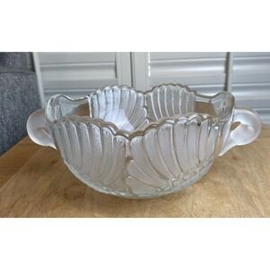 Vintage Walther-Glas Crystal Swan Head Handles West German Mikasa Glass Bowl 80s